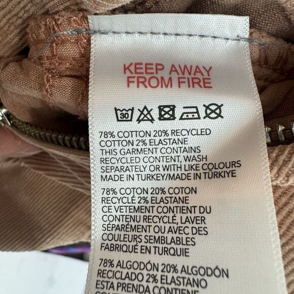 BDG Corduroy Zip Coverall Wide Leg Jumpsuit Size S Pink Utility Cargo 70s Retro - Picture 13 of 14